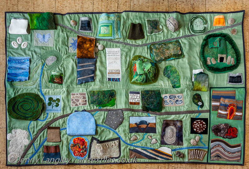 The whole mat with a few flaps opened.
