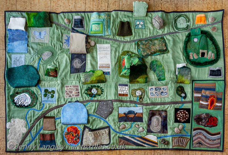 The whole mat with more flaps opened.