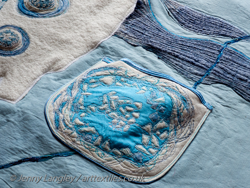 Pocket representing melting pack ice.