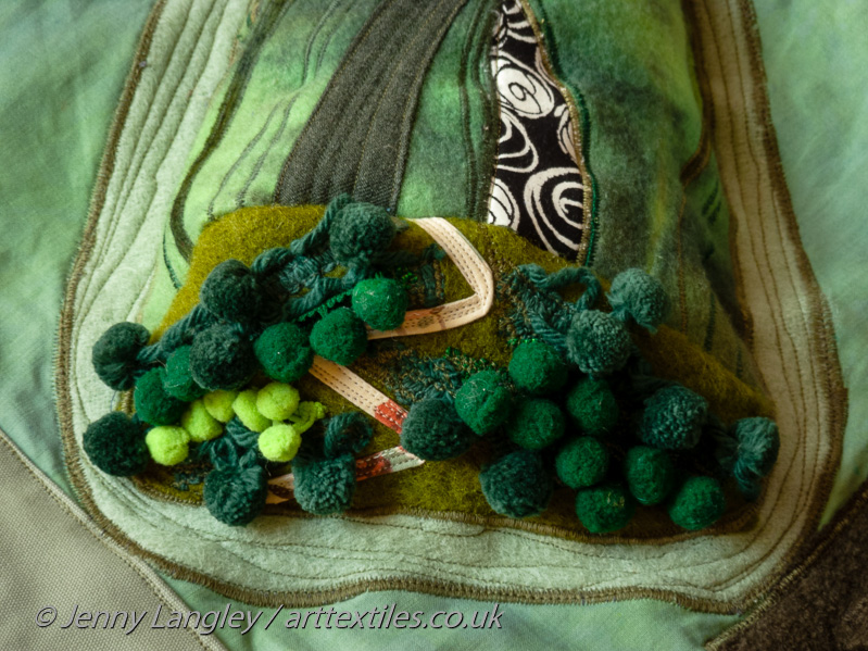 Hanger with steep north facing scarp face of greensand and gentle south facing slope of chalk.