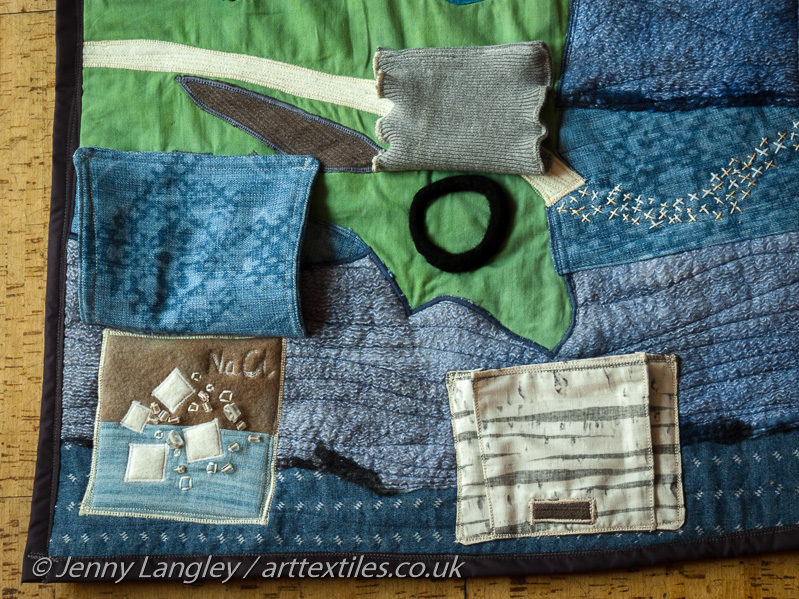 Dorset with Cretaceous and Jurassic rocks. Kimmeridge with black shale bangle, salt formation and pocket for Kimmeridge rock. 
