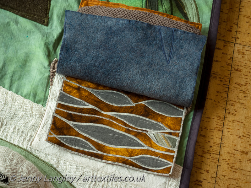 Layer of the mottled sands with lenticular clay of the Reading Formation from the Paleogene.