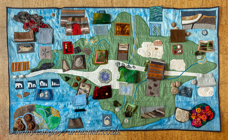 The whole mat with opened flaps.