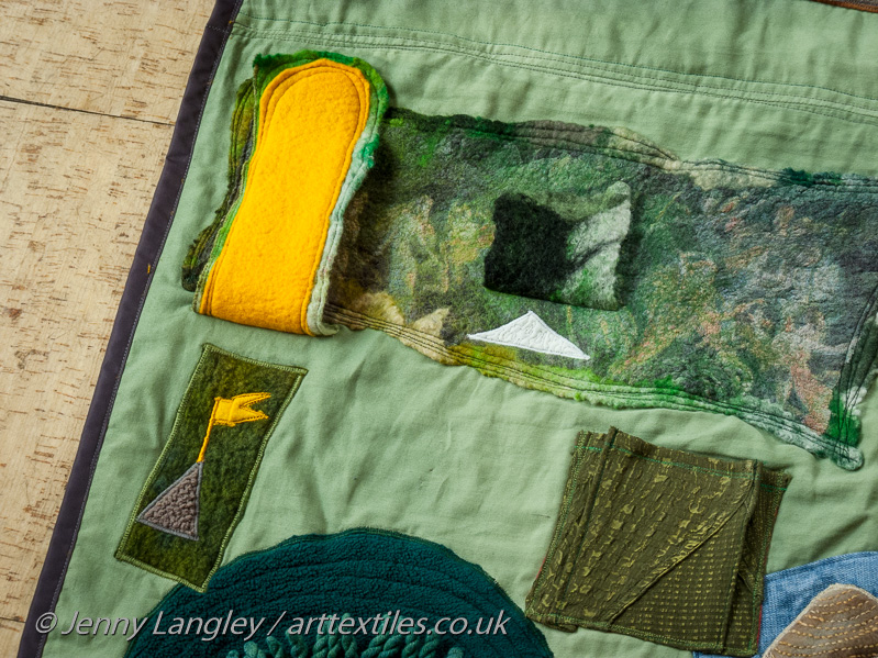 Flaps lifted up to reveal the Temple of Bacchus and the Gothic Tower.